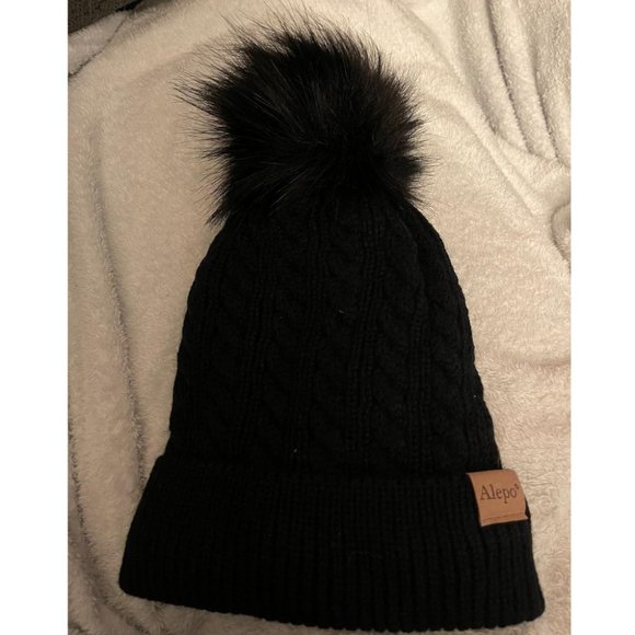 Kids Winter Beanie Children's Warm Fleece Lined Knit Thick Ski Cap with Pom - Picture 2 of 8